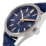 Tag Heuer Carrera Quartz Diamonds Blue Dial Blue Leather Strap Watch for Women - WAR1114.FC6391 Buy Now By Tag Heuer