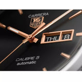 Tag Heuer Carrera Calibre 5 Automatic Black Dial Silver Steel Strap Watch for Men - WAR201C.BA0723 Buy Now By Tag Heuer