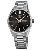Tag Heuer Carrera Calibre 5 Automatic Black Dial Silver Steel Strap Watch for Men - WAR201C.BA0723 Buy Now By Tag Heuer