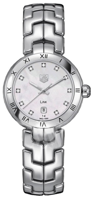 Tag Heuer Link Diamonds Mother of Pearl Dial Silver Steel Strap Watch for Women - WAT1417.BA0954 Buy Now By Tag Heuer