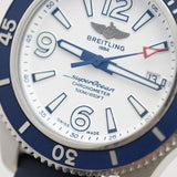 Breitling Superocean II Automatic 42mm White Dial Blue Rubber Strap Watch for Men - A17366D81A1S2 Buy Now By Breitling