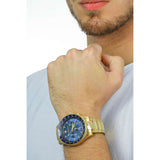 Maserati SFIDA Analog Blue Dial Gold Stainless Steel Watch For Men - R8873640008 Buy Now By Maserati
