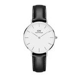 Daniel Wellington Classic Petite Sheffield White Dial Black Leather Strap Watch For Women - DW00100186 Buy Now By Daniel Wellington