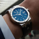 Maurice Lacroix Aikon Automatic Date Blue Dial Blue Silicone Strap Watch For Men - AI6008-SS000-430-4 Buy Now By Maurice Lacroix