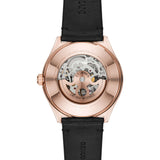 Emporio Armani Meccanico Black Dial Black Leather Watch For Men - AR60004 Buy Now By Emporio Armani