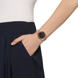 Michael Kors Channing Black Dial Rose Gold Steel Strap Watch For Women - MK5937 Buy Now By Michael Kors