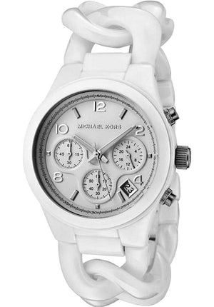Michael Kors Ceramic White Dial White Steel Strap Watch for Women - MK5387 Buy Now By Michael Kors