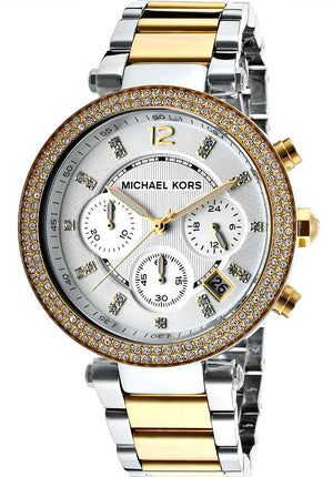 Michael Kors Parker White Dial Two Tone Steel Strap Watch for Women - MK5626 Buy Now By Michael Kors