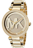 Michael Kors Parker Diamonds Gold Dial Gold Steel Strap Watch for Women - MK5784 Buy Now By Michael Kors