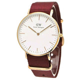 Daniel Wellington Classic Roselyn White Dial Red NATO Strap Watch For Women - DW00100271 Buy Now By Daniel Wellington