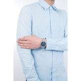 Emporio Armani Luigi Blue Dial Silver Steel Strap Watch For Men - AR11089 Buy Now By Emporio Armani