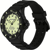 Emporio Armani Sea Explorer Automatic Yellow Dial Black Silicone Strap Watch For Men - AR60085 Buy Now By Emporio Armani