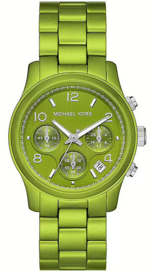 Michael Kors Runway Limited Edition Green Dial Green Steel Strap Watch for Women - MK7480LE Buy Now By Michael Kors