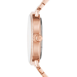 Michael Kors Portia Quartz Silver Dial Rose Gold Steel Strap Watch For Women - MK3887 Buy Now By Michael Kors