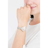 Swarovski Crystal Flower Grey Dial Grey Leather Strap Watch for for Women - 5552424 Buy Now By Swarovski