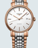 Longines Presence 38.5mm Automatic White Dial Two Tone Steel Strap Watch for Men - L4.921.1.12.7 Buy Now By Longines