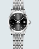 Longines Record Black Dial Automatic Stainless Steel 40mm Watch for Men - L2.821.4.56.6 Buy Now By Longines
