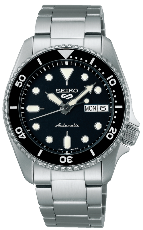 Seiko 5 Sports SKX Automatic Black Dial Silver Steel Strap Watch For Men - SRPK29K1 Buy Now By Seiko