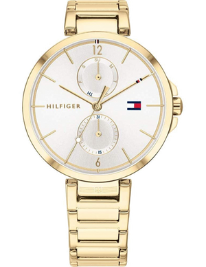 Tommy Hilfiger Angela White Dial Gold Steel Strap Watch for Women - 1782128 Buy Now By Tommy Hilfiger