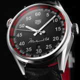 Tag Heuer Carrera Muhammad Ali Calibre 5 Black Dial Black Leather Strap Watch for Men - WAR2A11.FC6337 Buy Now By Tag Heuer