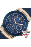 Guess Zena Blue Dial Blue Silicone Strap Watch For Women - W1049L2 Buy Now By Guess