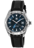 Tag Heuer Aquaracer Caliber 5 Blue Dial Black Rubber Strap Watch for Men - WAY2112.FT8021 Buy Now By Tag Heuer