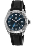 Tag Heuer Aquaracer Quartz Blue Dial Black Rubber Strap Watch for Men - WAY1112.FT8021 Buy Now By Tag Heuer