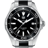 Tag Heuer Aquaracer Quartz Diamonds Black Dial Two Tone Steel Strap Watch for Women - WAY131G.BA0913 Buy Now By Tag Heuer