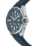 Tag Heuer Aquaracer Calibre 5 Automatic Blue Dial Blue Rubber Strap Watch for Men - WAY201B.FT6150 Buy Now By Tag Heuer