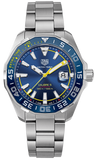 Tag Heuer Aquaracer Caliber 5 Match Timer Shinji Kagawa Edition Blue Dial Silver Steel Strap Watch for Men - WAY201H.BA0927 Buy Now By Tag Heuer