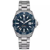 Tag Heuer Aquaracer Calibre 5 Blue Dial Silver Steel Strap Watch for Men - WAY211C.BA0928 Buy Now By Tag Heuer