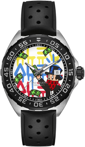 Tag Heuer Formula 1 Alec Monopoly Special Edition Black Rubber Strap Watch for Men - WAZ1119.FT8023 Buy Now By Tag Heuer