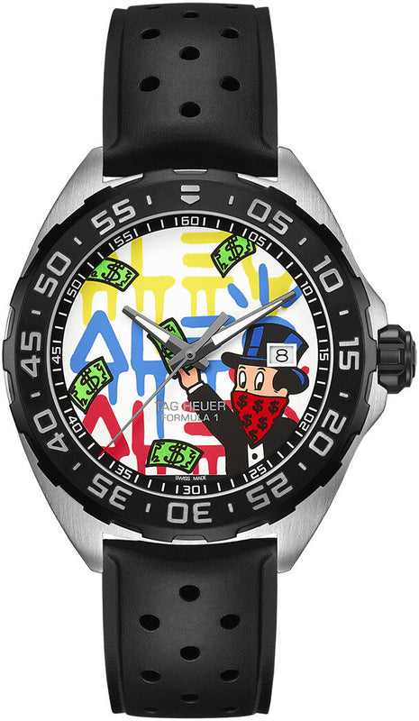 Tag Heuer Formula 1 Alec Monopoly Special Edition Black Rubber Strap Watch for Men - WAZ1119.FT8023 Buy Now By Tag Heuer