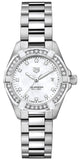 Tag Heuer Aquaracer Diamonds Mother of Pearl White Dial Silver Steel Strap Watch for Women - WBD1415.BA0741 Buy Now By Tag Heuer