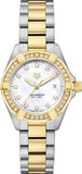 Tag Heuer Aquaracer Quartz Diamonds Mother of Pearl Dial Two Tone Steel Strap Watch for Women - WBD1423.BB0321 Buy Now By Tag Heuer