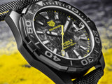 Tag Heuer Aquaracer Calibre 5 Black NATO Strap Carbon Dial Watch for Men - WBD218B.FC6446 Buy Now By Tag Heuer