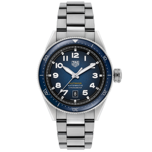 Tag Heuer Autavia Automatic Blue Dial Silver Steel Strap Watch for Men - WBE5116.EB0173 Buy Now By Tag Heuer