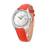 Tag Heuer Formula 1 Quartz Diamonds Mother of Pearl Dial Orange Leather Strap Watch for Women - WBJ131A.FC8250 Buy Now By Tag Heuer