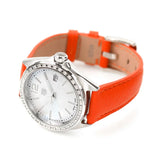 Tag Heuer Formula 1 Quartz Diamonds Mother of Pearl Dial Orange Leather Strap Watch for Women - WBJ131A.FC8250 Buy Now By Tag Heuer