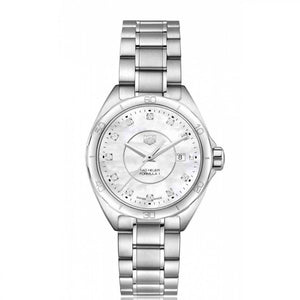 Tag Heuer Formula 1 Diamonds Mother Of Pearl White Dial Silver Steel Strap Watch for Women - WBJ1419.BA0664 Buy Now By Tag Heuer