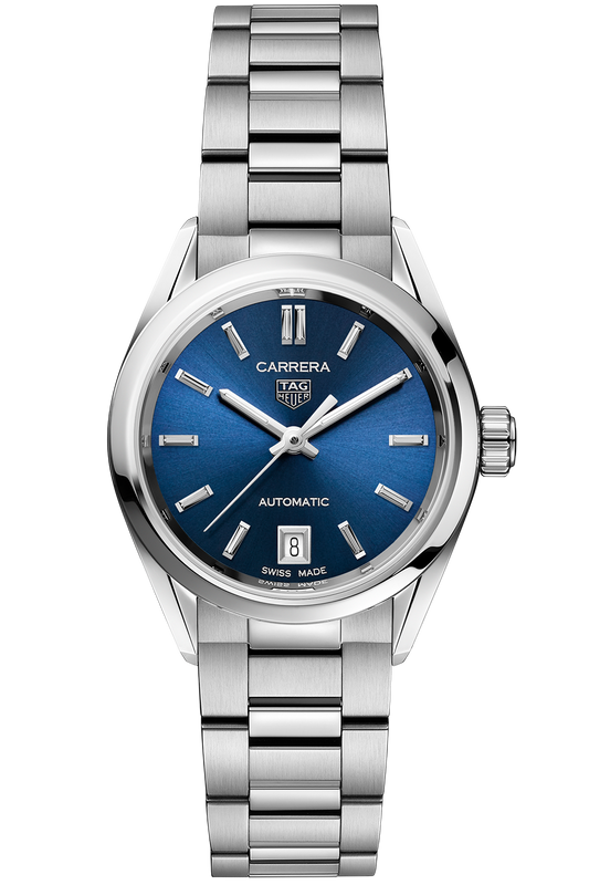 Tag Heuer Carrera Blue Dial Silver Steel Strap Watch for Women - WBN2411.BA0621 Buy Now By Tag Heuer