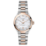Tag Heuer Carrera Date Automatic Mother of Pearl Dial Two Tone Steel Strap Watch for Women - WBN2450.BD0569 Buy Now By Tag Heuer