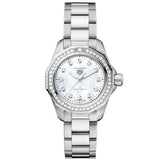 Tag Heuer Aquaracer Professional 200 Quartz Diamond Mother of Pearl Dial Silver Steel Strap Watch for Women - WBP1417.BA0622 Buy Now By Tag Heuer
