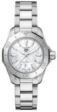 Tag Heuer Aquaracer Professional 200 Quartz Mother of Pearl Dial Silver Steel Strap Watch for Women - WBP1418.BA0622 Buy Now By Tag Heuer