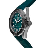 Tag Heuer Aquaracer Professional 300 Automatic Diamonds Green Dial Green Rubber Strap Watch for Women - WBP231G.FT6226 Buy Now By Tag Heuer