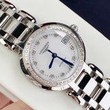 Longines PrimaLuna 26.5mm Automatic White Mother of Pearl Dial Silver Stainless Steel Watch for Women - L8.111.0.87.6 Buy Now By Longines