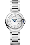 Cartier Ballon Bleu de Cartier Diamonds Silver Dial Silver Steel Strap Watch for Women - WE902073 Buy Now By Cartier