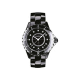 Chanel J12 Quartz Diamonds Black Dial Black Steel Strap Watch for Women - J12 H1625 Buy Now By Chanel