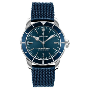 Breitling Superocean Heritage II B20 44mm Blue Dial Blue Rubber Strap Mens Watch - AB2030161C1S1 Buy Now By Breitling