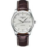 Longines Master Collection Automatic 38.5mm Silver Diamond Dial Brown Leather Strap Watch for Men - L2.755.4.77.3 Buy Now By Longines